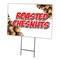 Signmission Roasted Chestnuts Yard Sign & Stake outdoor plastic coroplast window, C-2436 Roasted Chestnuts C-2436 Roasted Chestnuts - alternate 1